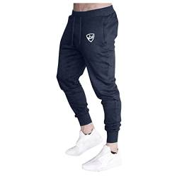 SOOUICKER Jogginghose Herren Slim Fit Laufhose Herren Lang Sporthose Herren Eng Trainingshose Herren Gym Freizeithose Herren mit Gummibund Sporthose Herren Fitness mit Taschen von SOOUICKER