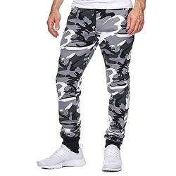 SOOUICKER Jogginghose Herren Tarnfarben Trainingshose Herren Camouflage Sporthose Herren Camo Jogginghose Herren Hip Hop Freizeithose Herren Mit Bündchen Jogginghose Herren Tarnmuster von SOOUICKER