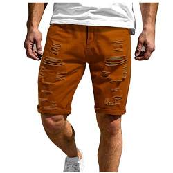 SOOUICKER Kurze Hosen Herren Jeans Jeans Shorts Herren Ripped Bermuda Shorts Herren Jeans Kurze Hosen Herren Modern Freizeit Shorts Herren Sommer Bermuda Shorts Herren Elegant von SOOUICKER