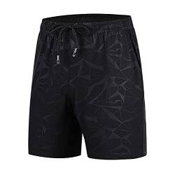 SOOUICKER Kurze Hosen Herren Sport Stretch Kurze Sporthose Herren mit Taschen Bermuda Shorts Herren Sport Sommer Sport Shorts Herren Gym Kurze Hosen Herren Fitness Training Schnelltrocknend von SOOUICKER