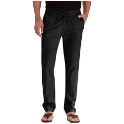 SOOUICKER Leichte Sommerhose Herren Elegant Stoffhose Herren Business Anzughose Herren mit Gummizug Freizeithose Herren Sommer Jogginghose Herren Anzug Optik Chino Hose Herren Jogging von SOOUICKER