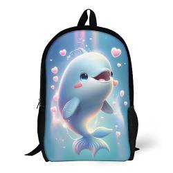 SORECI Delphin 3D-Rucksack Delphin Kinderschultasche Für Mädchen, Jungen Und Teenager 17inch von SORECI