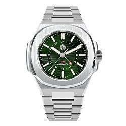 San Martin 43 mm klassische Business-Luxus-GMT Herren-Armbanduhr, automatische mechanische Uhren für Herren, Saphirglas, 10 bar BGW-9 leuchtend, Farbe 2 von SOTAG