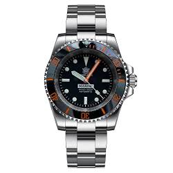 Steeldive SD1954C Herren-Armbanduhr, klassische Armbanduhr, Edelstahl, automatisch, mechanische Taucher-Armbanduhr, Zifferblatt 1 von SOTAG
