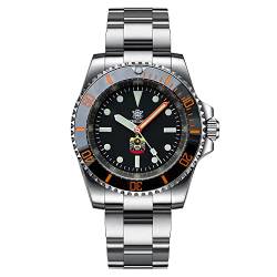Steeldive SD1954C Herren-Armbanduhr, klassische Armbanduhr, Edelstahl, automatisch, mechanische Taucher-Armbanduhr, Zifferblatt 2 von SOTAG