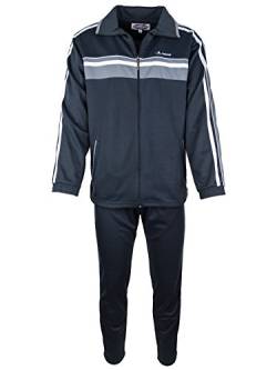 SOUNON Herren Baumwolle Trainingsanzug, Jogginganzug, Sportanzug, Freizeitanzug, Hausanzug Dunkelgrau, Groesse: XL von SOUNON