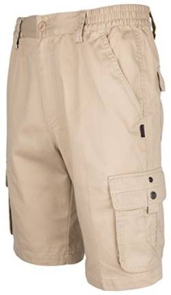 SOUNON Herren Cargo Shorts Bermudas Beige, Groesse: 2XL von SOUNON