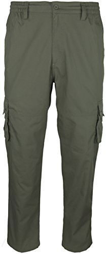 SOUNON Herren Cargohose, Cargo Pants, Chino Hose - Khaki (29), Groesse: 5XL von SOUNON