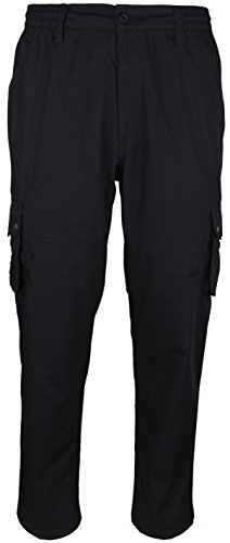 SOUNON Herren Cargohose, Cargo Pants, Chino Hose - Schwarz, Groesse: 2XL von SOUNON