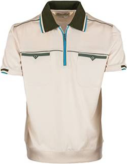 SOUNON Polohemd Poloshirt für Herren Beige (M2), Groesse: 3XL von SOUNON