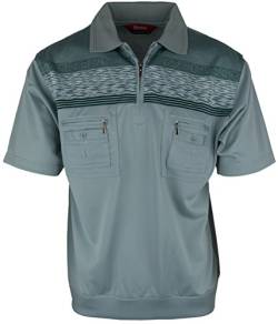 SOUNON Polohemd Poloshirt für Herren Gelbgruen (M9), Groesse: M von SOUNON