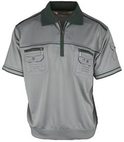 SOUNON Polohemd Poloshirt für Herren Grau, Groesse: 4XL von SOUNON