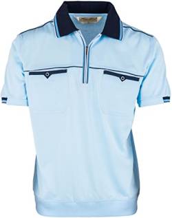 SOUNON Polohemd Poloshirt für Herren Hellblau, Groesse: M von SOUNON