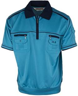 SOUNON Polohemd Poloshirt für Herren Stahlblau, Groesse: 3XL von SOUNON