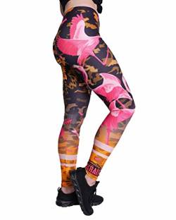 SOURKRAUTS Leggings für Damen - Frauen Alltags- & Sporthose mit Print - Figurformende Sportleggins in Bunt in OneSize von SOURKRAUTS