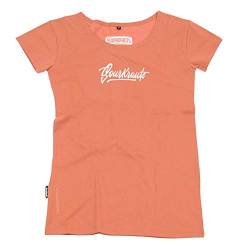 SOURKRAUTS T-Shirt Damen Laura - Girly Shirt in Peach - Frauen Tshirt in Größe M von SOURKRAUTS