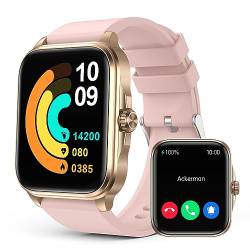 Smartwatch-Damen-mit-Telefonfunktion, 1,91"-HD Fitnessuhr mit Schrittzähler Herzfrequenz SpO2, Schlafmonitor Watch/Temperaturüberwachung, wasserdichte IP67-Smartwatch, kompatibel mit Android iOS von SOUYIE
