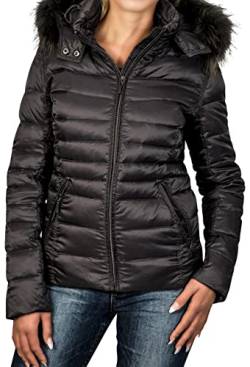 SOVENTUS FASHION Winterjacke Echtfell Jacke Pelz Daunenjacke echt Fellkapuze von SOVENTUS FASHION