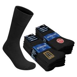 SOXCO Business Socken Herren Schwarze Socken, 10er-Pack, 35-38 von SOXCO