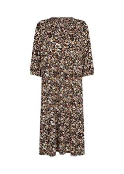 SOYACONCEPT Damen SC-MARICA AOP 212 Kleid, 8910 Coffee Bean Kombi, XXL von SOYACONCEPT