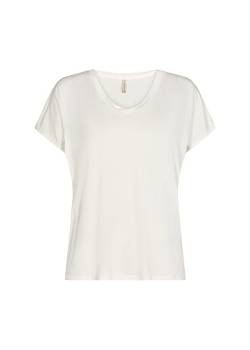 SOYACONCEPT Damen Sc-marica 32 Classic V-neck T-shirt T Shirt, Offwhite, L EU von SOYACONCEPT