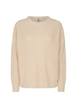 SOYACONCEPT Damen Sc-remone 16 Rundhals-Strickpullover Sweater, cremefarben, M von SOYACONCEPT