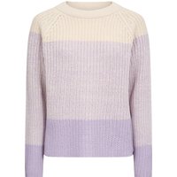 SOYACONCEPT Pullover "SC-Remone stripe 25", Rundhals, für Damen, lila, L von SOYACONCEPT