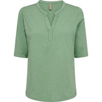 SOYACONCEPT T-Shirt "Babette", Halbarm, Split-Neck, für Damen, grün, XL von SOYACONCEPT