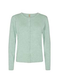 SOYACONCEPT Womens SC-Dollie 446 Basic Button Knit Cardigan Strickjacke, Green Haze Melange, XS von SOYACONCEPT