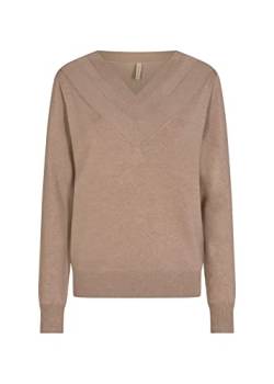 Soya Concept Damen Soyaconcept SC-Dollie 706 Pullover, 98676 Stucco Brown Melange, Large von SOYACONCEPT