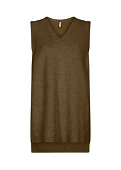 Soyaconcept Women's SC-Nessie Waistcoat, 98525 Spice Brown Melange, Small von SOYACONCEPT