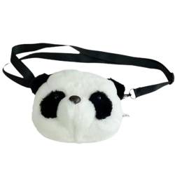 SOYDAN Plüsch-Panda-Tasche - Süße Umhängetaschen für Frauen | Cartoon-Umhängetasche, Panda-Make-up-Tasche, weiche und bezaubernde Tasche für Picknick, Schule, Reisen, Klettern von SOYDAN