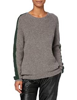 SPARKZ COPENHAGEN Damen Aima Pullover, Grau (Dark Grey Melange 123), 32 (Herstellergröße: X-Small) von SPARKZ COPENHAGEN