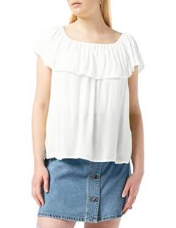 SPARKZ COPENHAGEN Damen Harriet Off Shoulder Top Hemd, Nicht-Gerade Weiss, L von SPARKZ COPENHAGEN