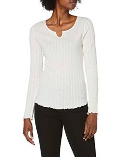 SPARKZ COPENHAGEN Damen Inga Jersey Top Ls Bluse, Nicht-Gerade Weiss, M von SPARKZ COPENHAGEN