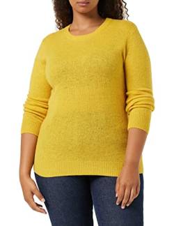 SPARKZ COPENHAGEN Damen Pure Cashmere O-Neck Pullover, Gelb (Tuscan Sun 362), 36 (Herstellergröße: Medium) von SPARKZ COPENHAGEN