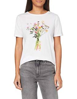 SPARKZ COPENHAGEN Damen Tinja Print Tee 2 T-Shirt, gebrochenes weiß, Large von SPARKZ COPENHAGEN