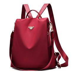 SPEEDEVE Damen Rucksack wasserdichte Anti-Diebstahl Schultertasche,8864-Rot von SPEEDEVE