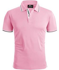 SPEEDRUN Poloshirt Herren Sommer Polohemd Schnelltrocknend Atmungsaktives Poloshirts mit Brusttasche Outdoor Golf Tennis Casual Kurzarm Hemd T-Shirt von SPEEDRUN