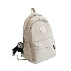 SPELAX Schulranzen-Rucksack, einfarbig, mehrere Taschen, lässige Reisetasche, Schultasche für Teenager-Mädchen, Bücherrucksack von SPELAX