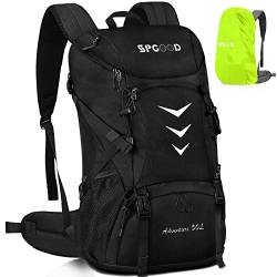 SPGOOD Wanderrucksack 40L/50L,Herren Damen Trekkingrucksäcke mit Regenhülle,Leicht Hiking Rucksack,Hohe Kapazität Wasserdicht Camping Rucksack,Reiserucksack Fahrradrucksack von SPGOOD