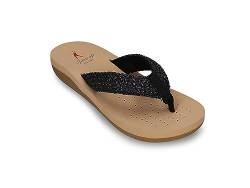 SPICE UP Damen Zenzo Flache Sandale, 31044 Bege Preto, 40 EU von SPICE UP