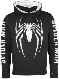 SPIDER-MAN-Man Game Logo Männer Kapuzenpullover schwarz/grau M von SPIDER-MAN