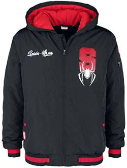 SPIDER-MAN-Man Logo Männer Winterjacke schwarz L 100% Polyester Fan-Merch, Filme, Superhelden von SPIDER-MAN