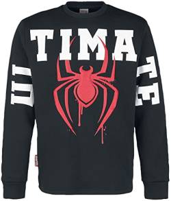 SPIDER-MAN-Man Ultimate Logo Männer Sweatshirt schwarz XL von SPIDER-MAN