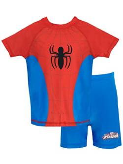 Spiderman Jungen Spider-Man Zweiteiliger Badeanzug 110 von SPIDER-MAN