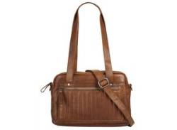 Henkeltasche SPIKES & SPARROW Gr. B/H/T: 28 cm x 17 cm x 10 cm onesize, braun (cognac) Damen Taschen Handtaschen von SPIKES & SPARROW