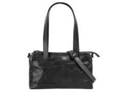 Henkeltasche SPIKES & SPARROW Gr. B/H/T: 29 cm x 16 cm x 9 cm onesize, schwarz Damen Taschen Handtaschen echt Leder von SPIKES & SPARROW