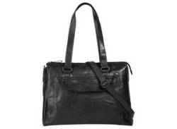 Shopper SPIKES & SPARROW Gr. B/H/T: 35 cm x 30 cm x 7 cm onesize, schwarz Damen Taschen Handtaschen von SPIKES & SPARROW