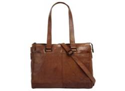 Shopper SPIKES & SPARROW Gr. B/H/T: 42 cm x 28 cm x 11 cm onesize, braun (cognac) Damen Taschen Handtaschen von SPIKES & SPARROW